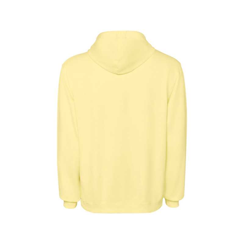 Sudadera unisex algodón efecto lavado amarillo sweet lavado espalda Sudadera unisex algodón efecto lavado amarillo sweet lavado espalda