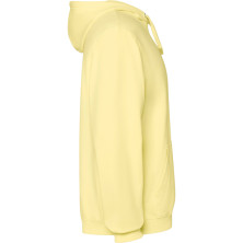 Sudadera unisex algodón efecto lavado amarillo sweet lavado lateral izquierdo Sudadera unisex algodón efecto lavado amarillo sweet lavado lateral izquierdo