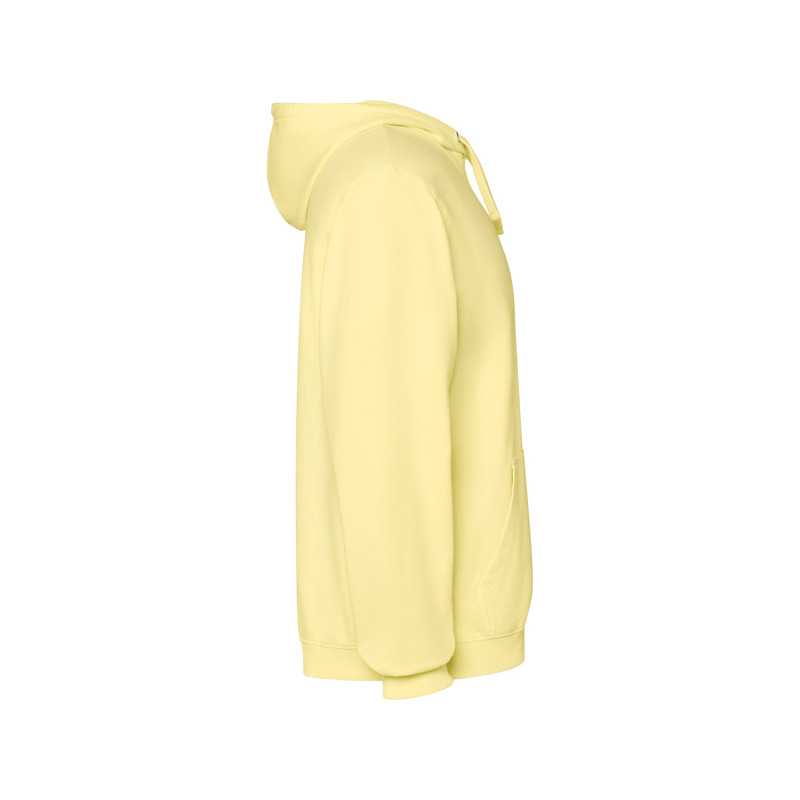 Sudadera unisex algodón efecto lavado amarillo sweet lavado lateral izquierdo Sudadera unisex algodón efecto lavado amarillo sweet lavado lateral izquierdo