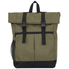 Mochila poliéster verde militar frontal Mochila poliéster verde militar frontal
