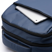 Mochila acolchada marino detalle