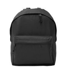 Mochila poliéster negro frontal