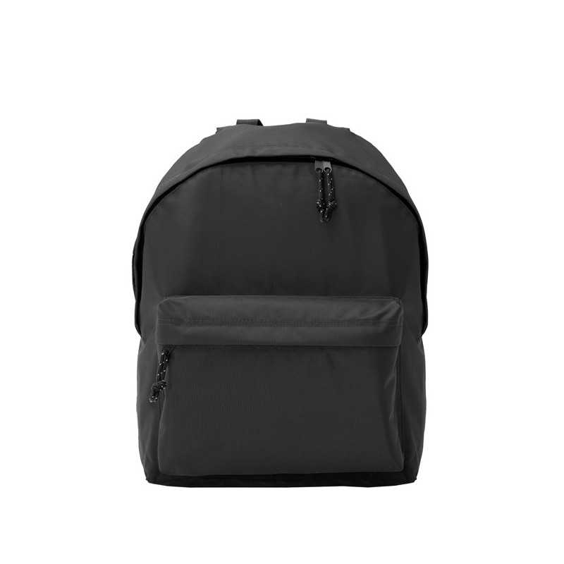 Mochila poliéster negro frontal
