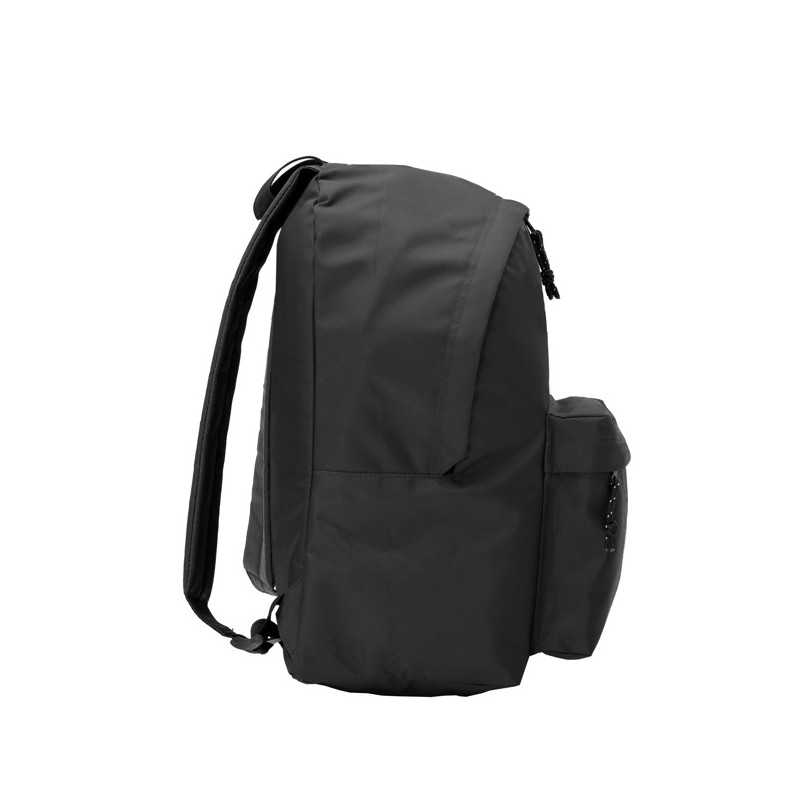 Mochila poliéster negro lateral izquierdo
