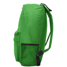 Mochila poliéster verde helecho vigoré lateral derecho