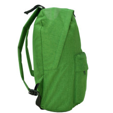 Mochila poliéster verde helecho vigoré lateral izquierdo