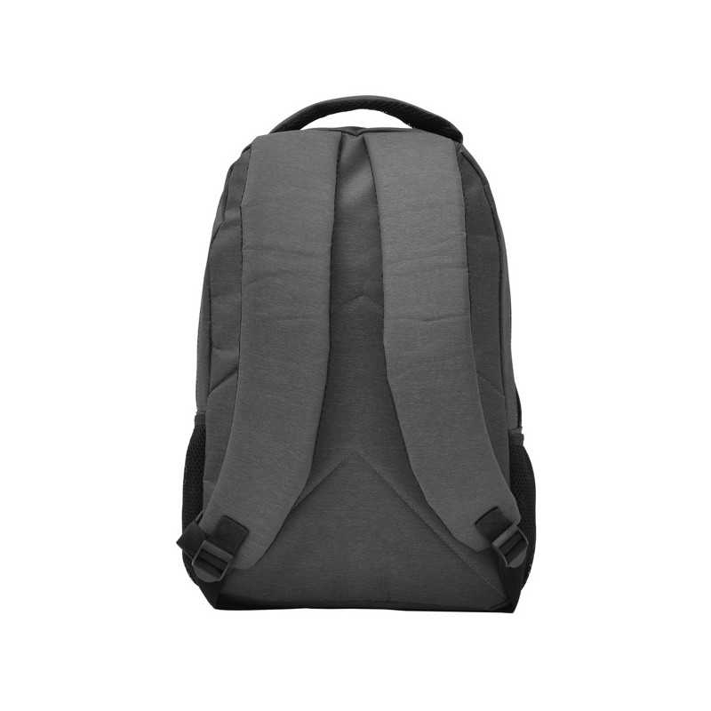 Mochila poliéster negro vigore espalda