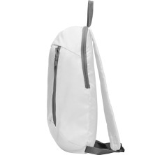 Mochila poliéster blanco lateral derecho