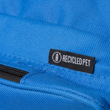 Mochila RPET royal detalle
