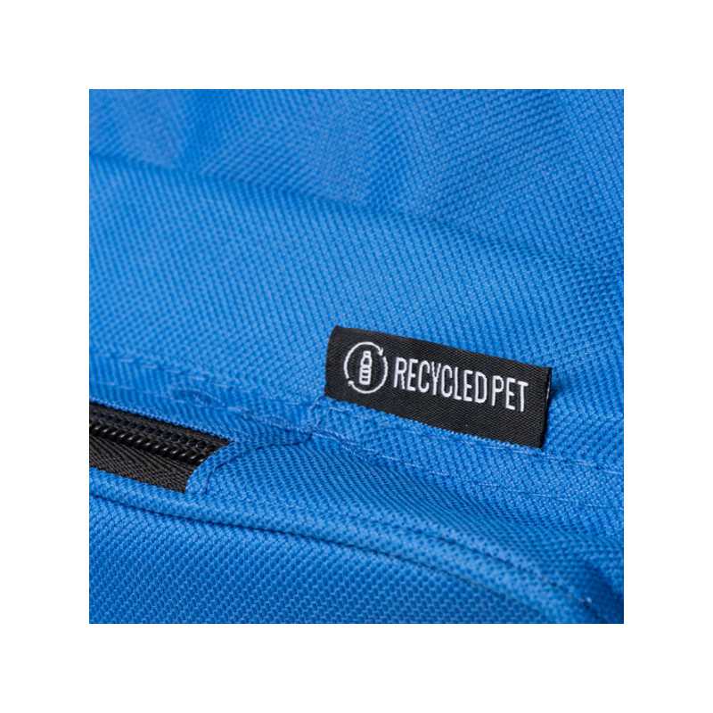 Mochila RPET royal detalle